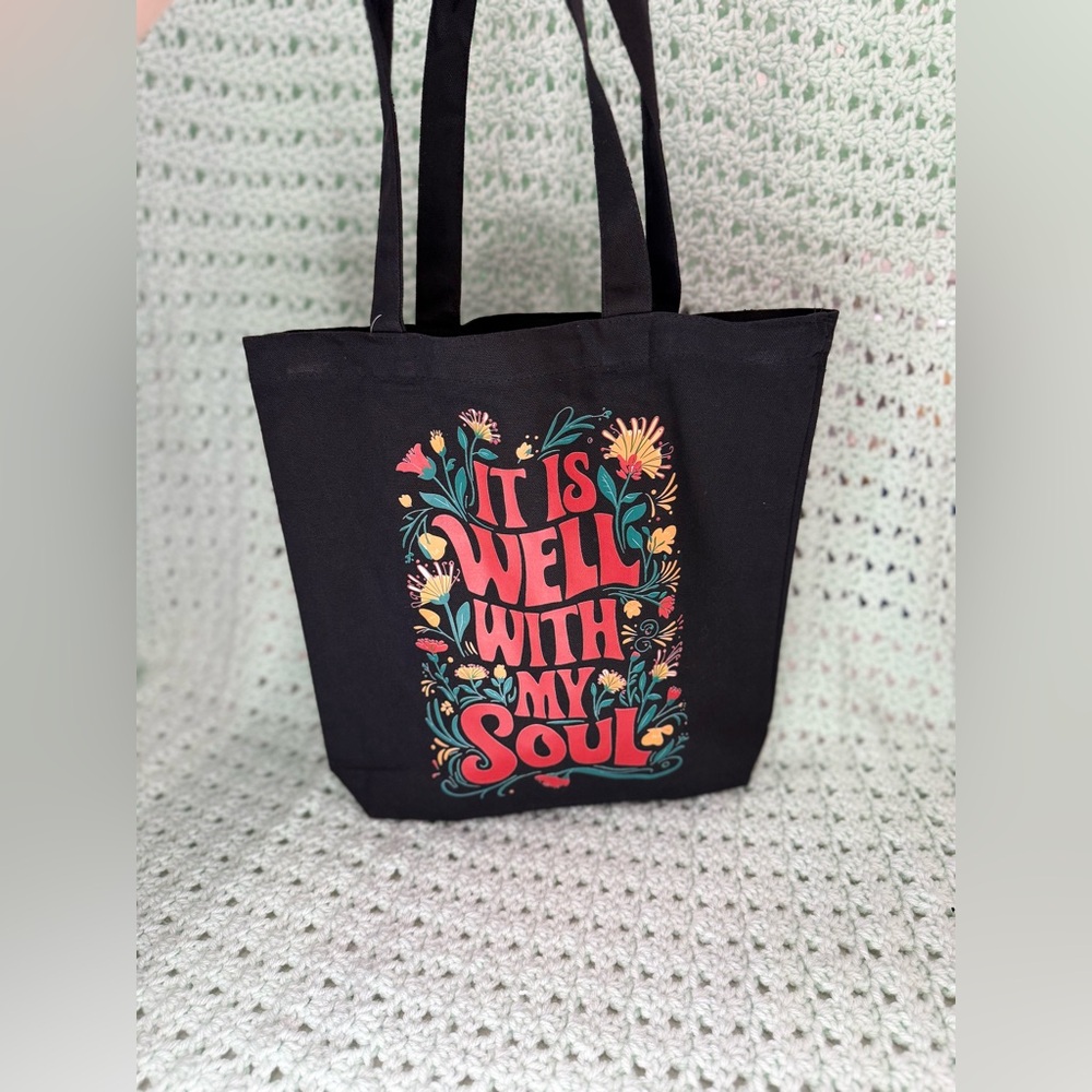 Small Tote Bag: It Is Well